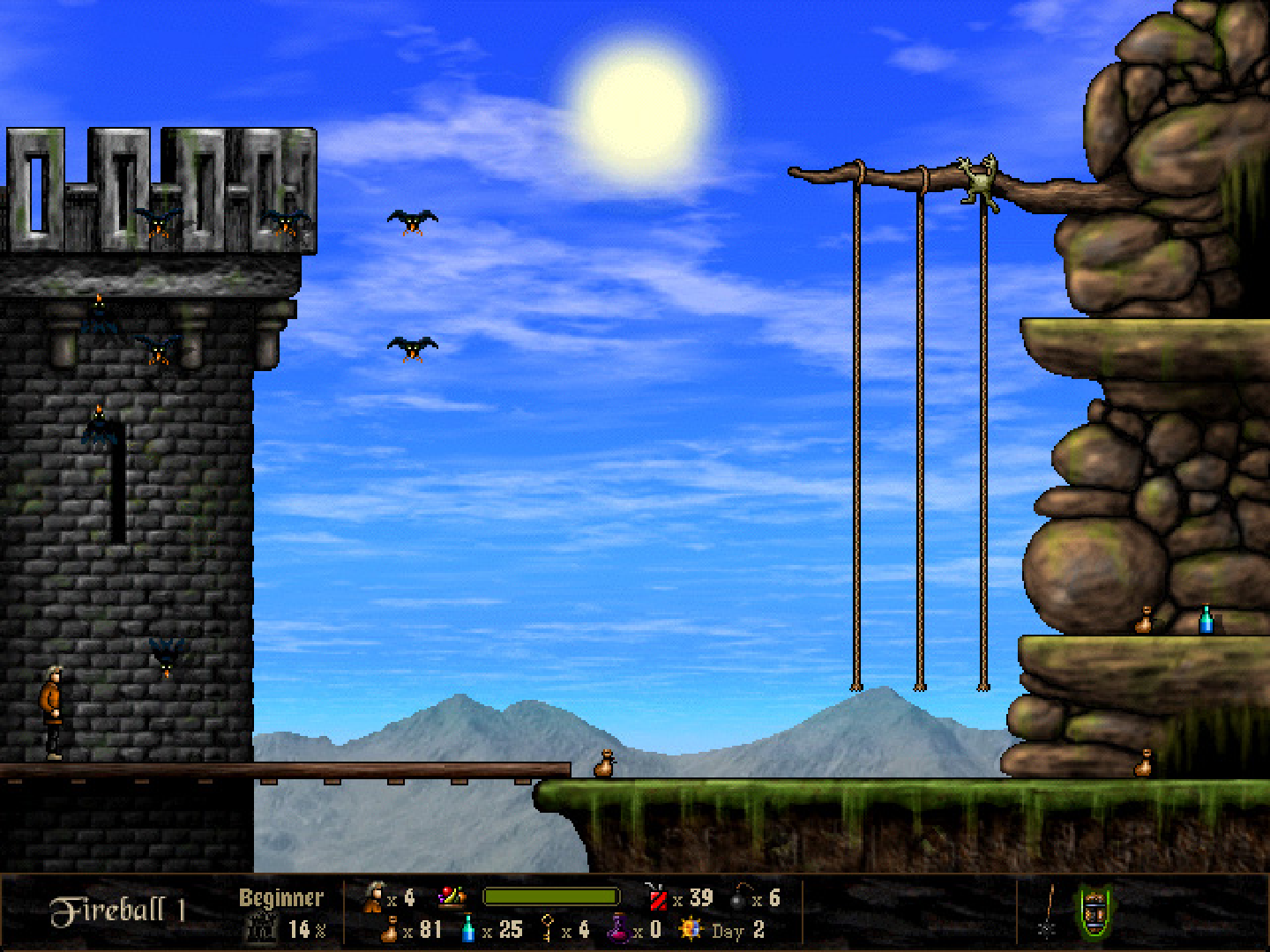 Return to Dark Castle screenshot of Fireball 1