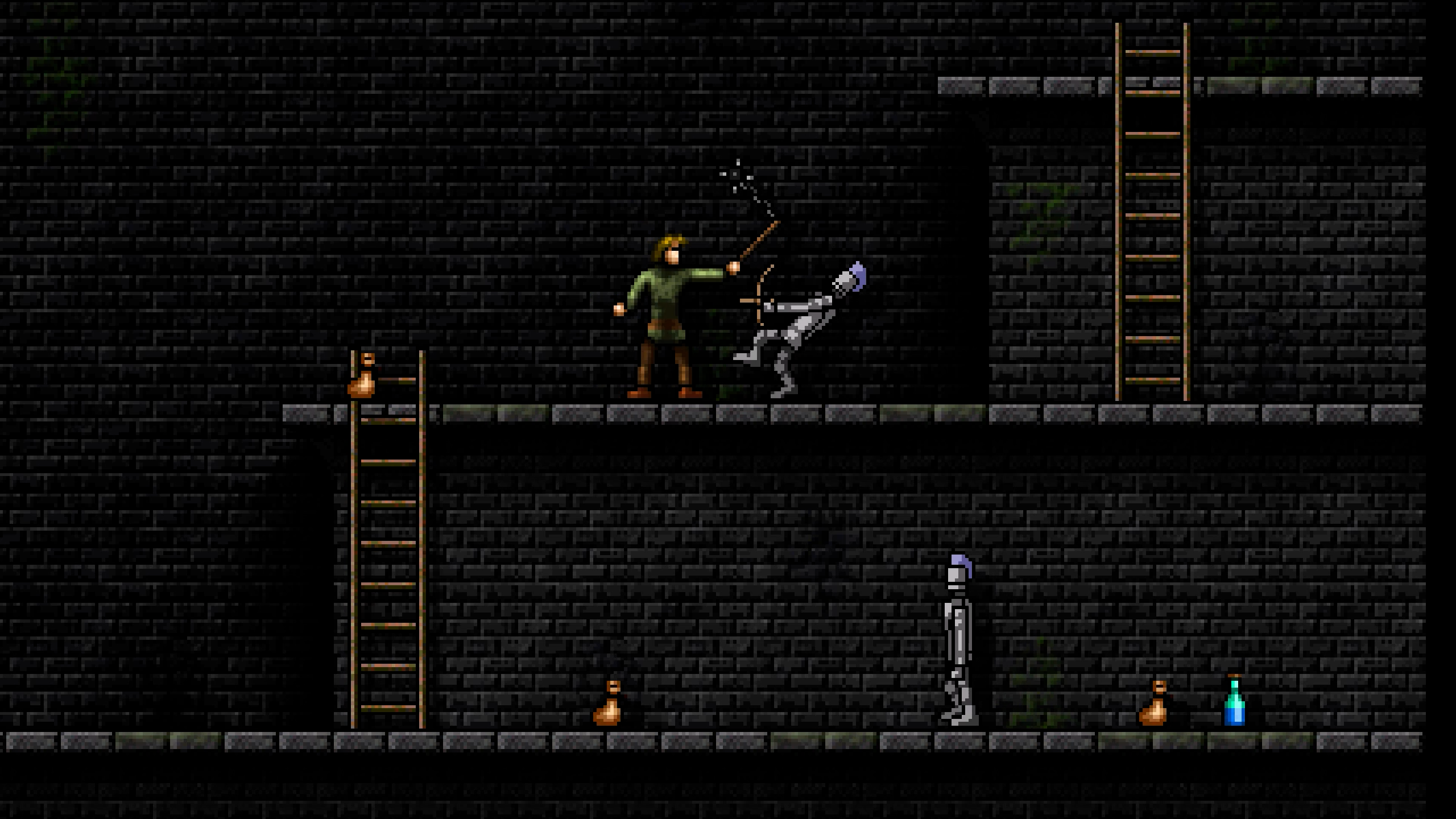 Return to Dark Castle screenshot of the Flair Guard encounter