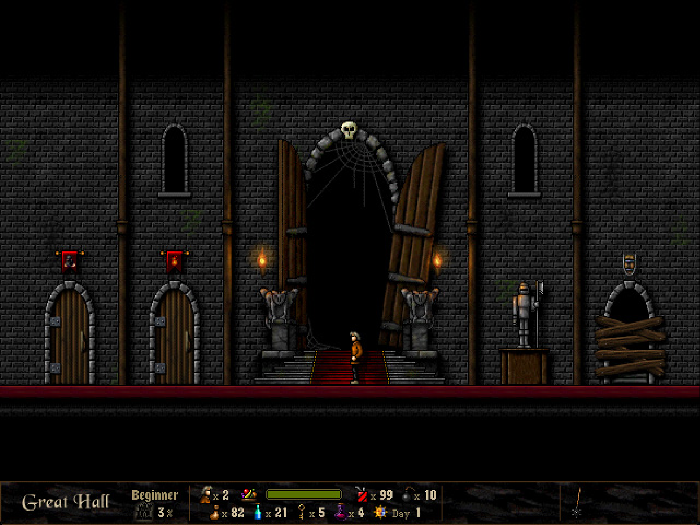 Return to Dark Castle screenshot of Great Hall
